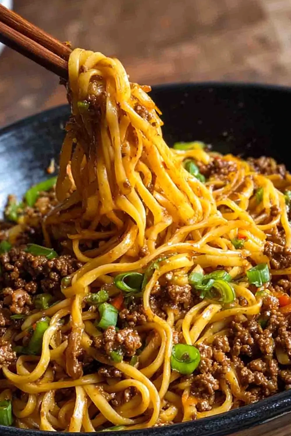Savory Mongolian Ground Beef Noodles 3 Recipe image