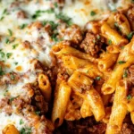 Hearty Baked Ziti with Ground Beef 4 Cheesy Baked Ziti with Ground Beef