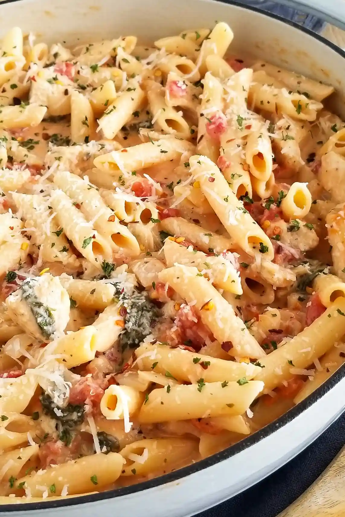 One Pot Creamy Chicken Pasta 3 Recipe image