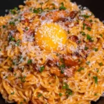 Creamy Gochujang Ramen Carbonara 4 Creamy Gochujang Ramen Carbonara