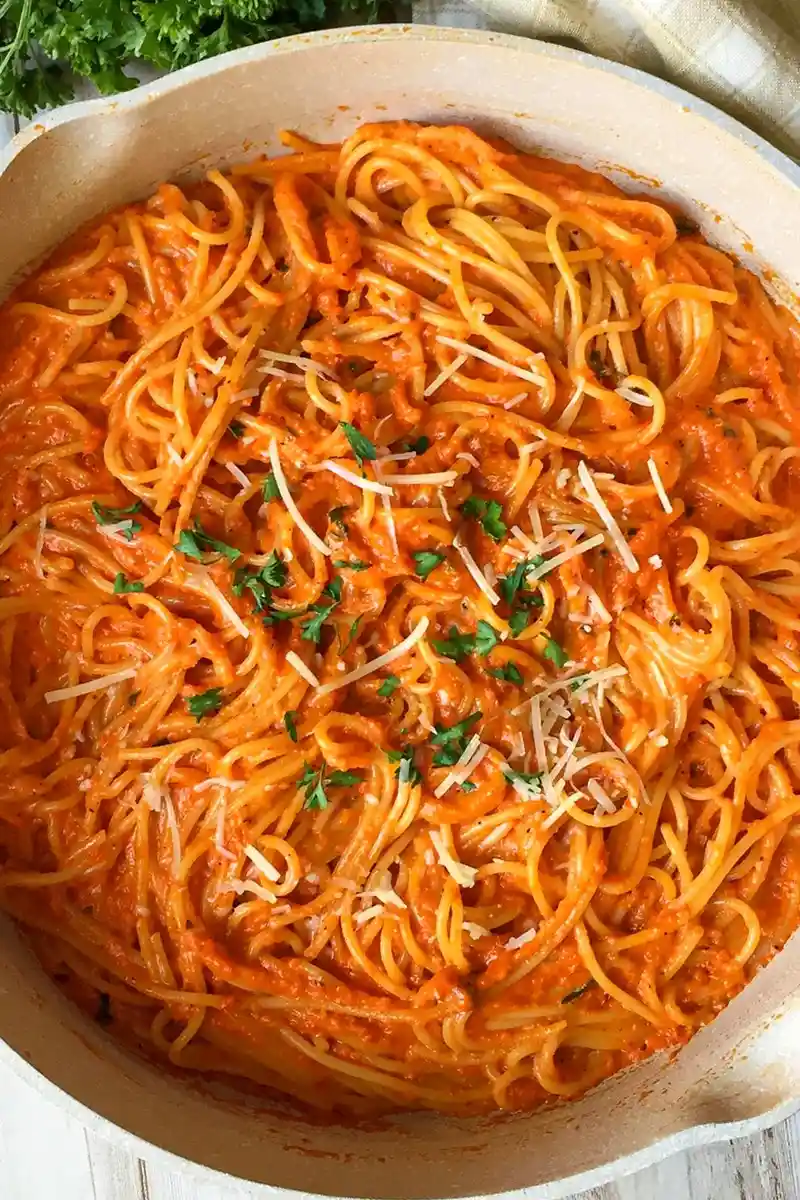 Roasted Red Pepper Pasta 3 Roasted Red Pepper Pasta