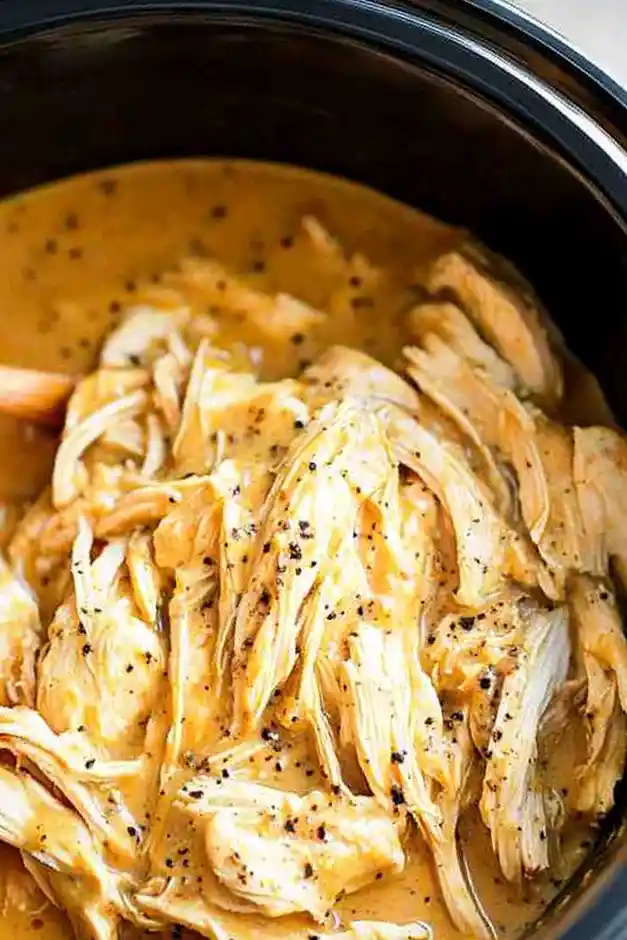Slow-Cooked Honey Mustard Shredded Chicken 3 Slow-Cooked Honey Mustard Shredded Chicken