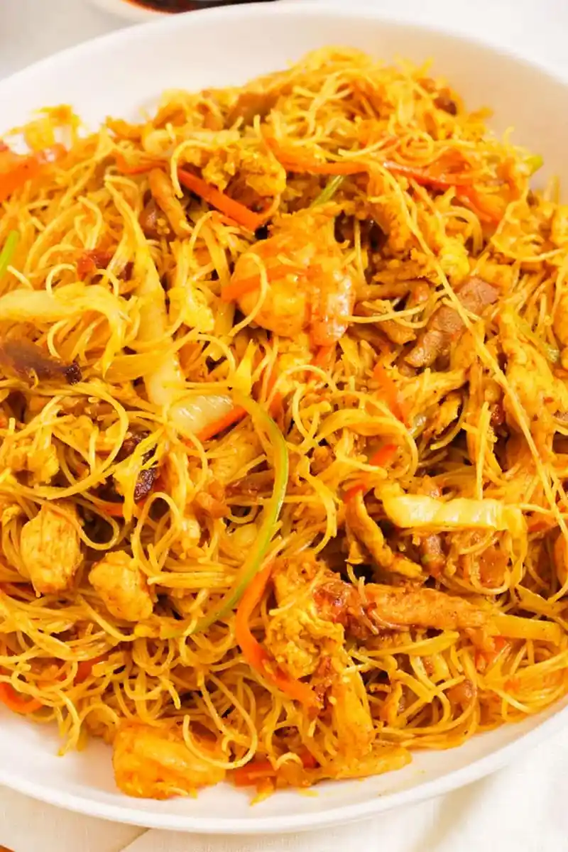 Savory Singapore Rice Noodles (Singapore Mei Fun) 3 Recipe image