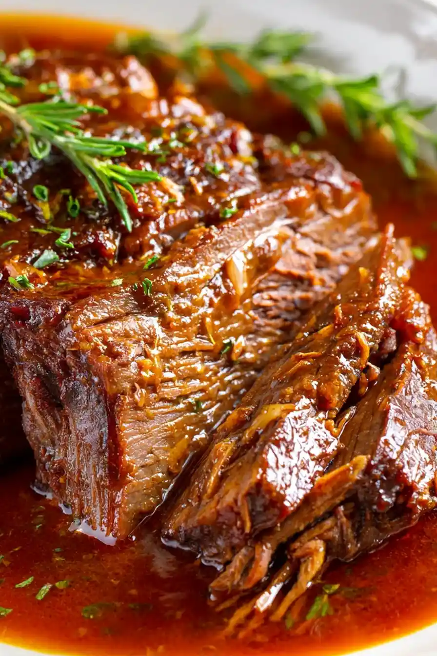 Tender Slow Cooker Beef Brisket 3 Recipe image