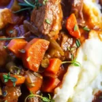 Hearty Slow Cooker Beef Stew with Savory Red Wine Flavor 4 Hearty Slow Cooker Beef Stew with Savory Red Wine Flavor