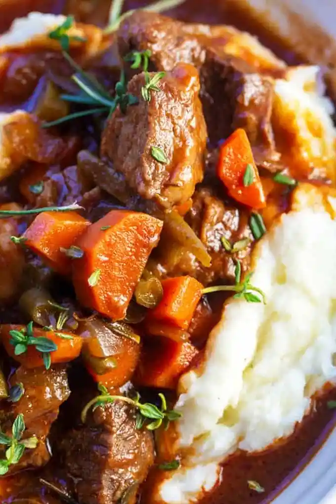 Hearty Slow Cooker Beef Stew with Savory Red Wine Flavor 3 Recipe image
