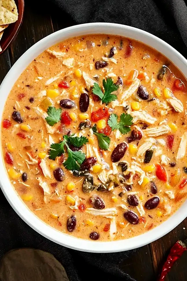 Slow Cooker Cream Cheese Chicken Chili 3 Slow Cooker Cream Cheese Chicken Chili