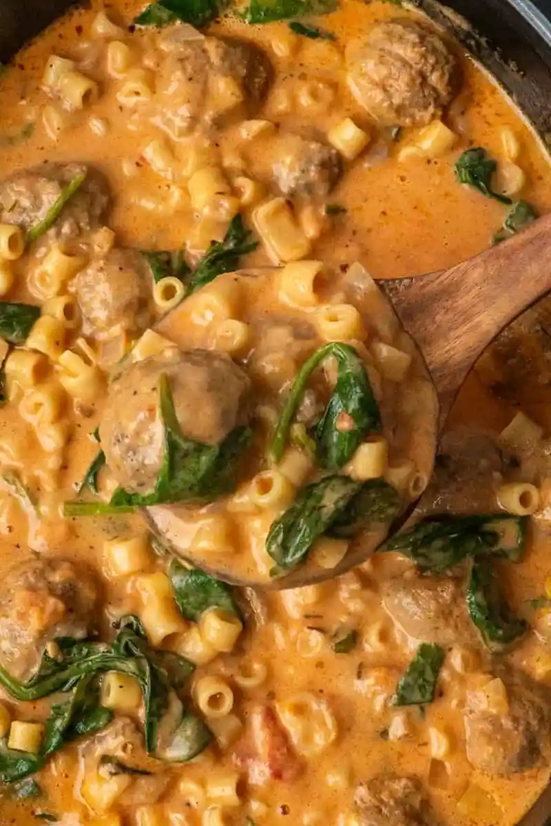 Creamy Slow Cooker Meatball Soup 3 Recipe image