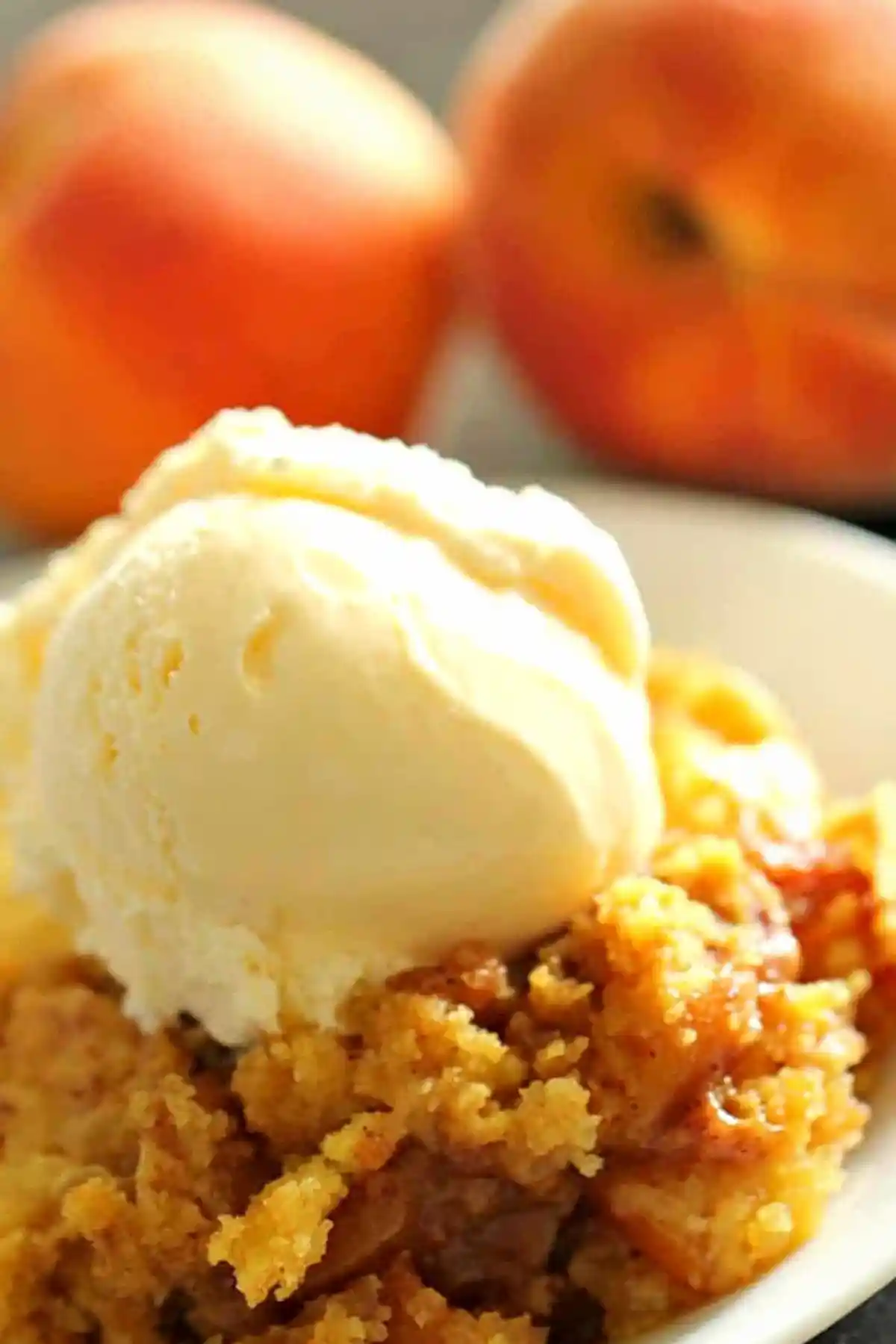 Slow Cooker Peach Cobbler 3 Recipe image