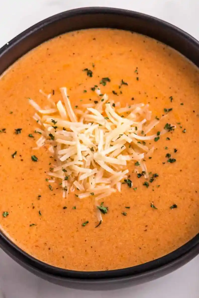 Slow Cooker Parmesan Tomato Soup 3 Slow Cooker Parmesan Tomato Soup