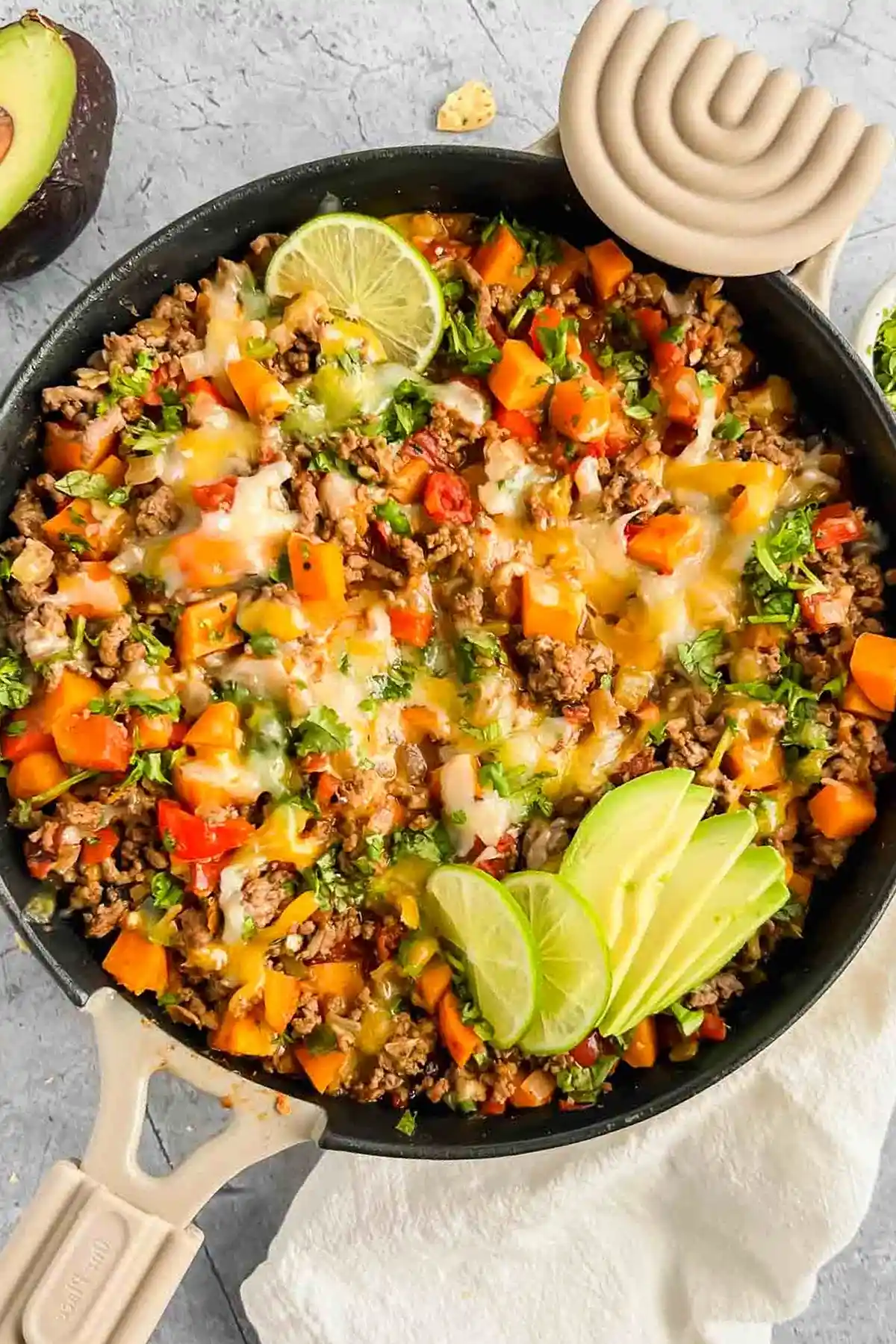 Southwest Ground Beef and Sweet Potato Skillet 3 Recipe image