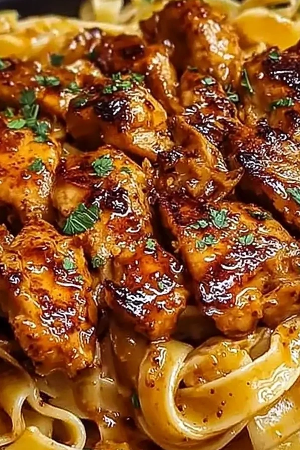 Spicy Cajun Honey Butter Chicken Pasta 3 Recipe image