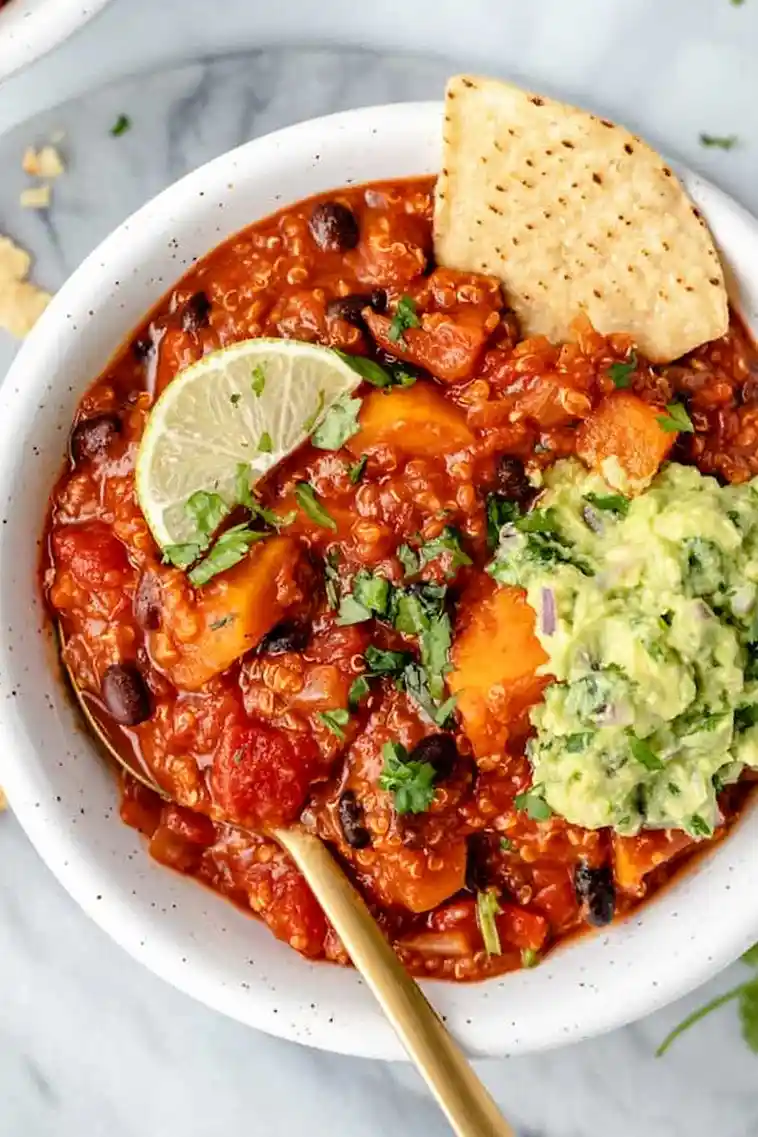 Slow-Simmered Sweet Potato and Quinoa Chili 3 Slow-Simmered Sweet Potato and Quinoa Chili