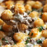 Classic Savory Tater Tot Casserole 4 Savory Beef and Tater Tot Bake