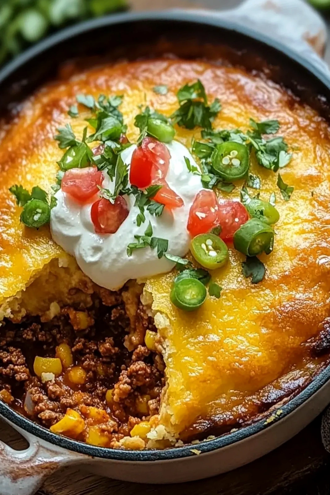 Savory Texas Tamale Pie with Cornmeal Crust 3 Recipe image