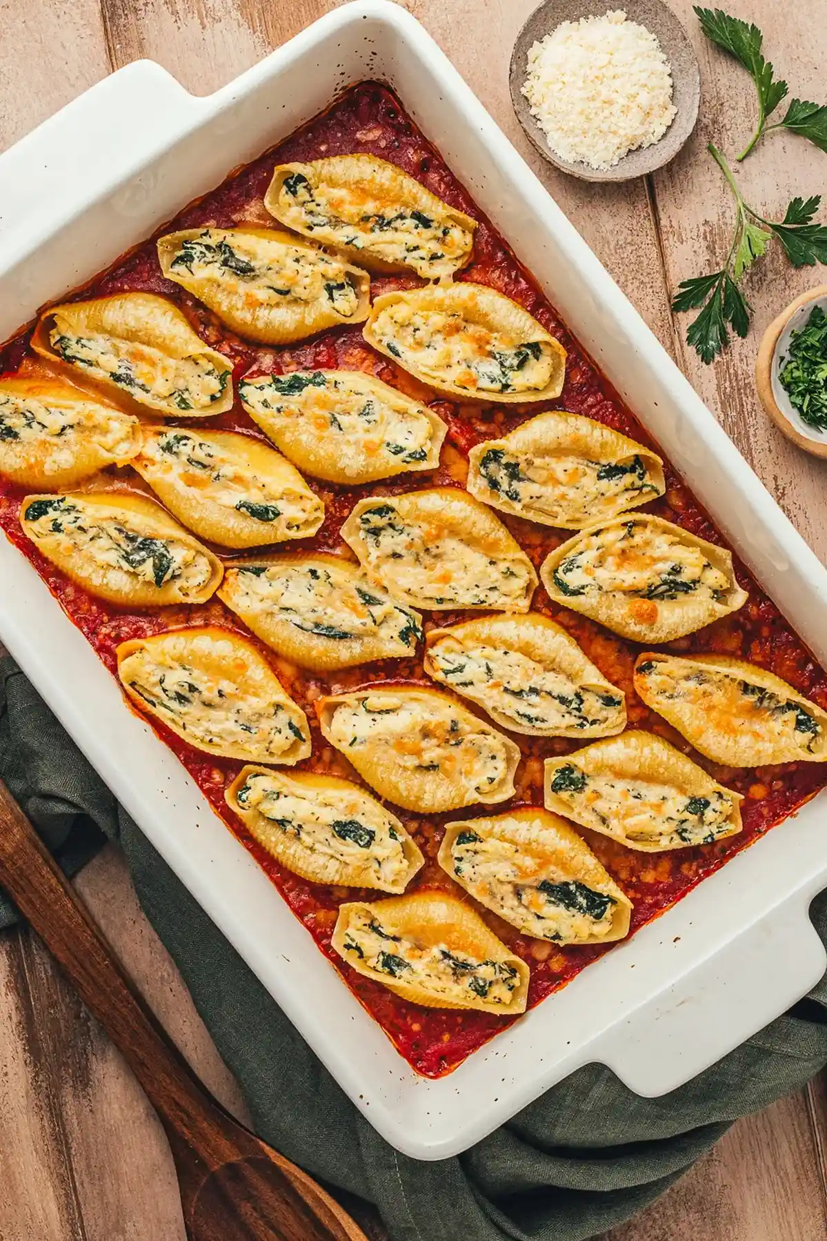 Tofu Ricotta Stuffed Shells with Spinach 3 Tofu Ricotta Stuffed Shells with Spinach