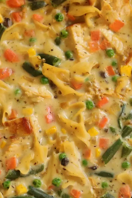 Creamy Chicken Noodle Casserole 3 Creamy Chicken Noodle Casserole