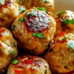 Easy Thai Baked Chicken Meatballs 4 Easy Thai Baked Chicken Meatballs