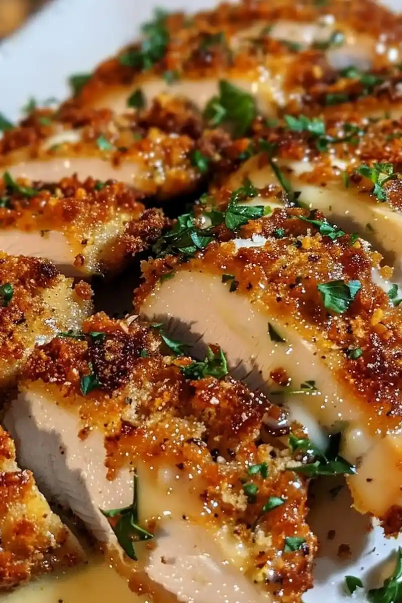 Savory Garlic Parmesan Crusted Chicken 3 Savory Garlic Parmesan Crusted Chicken