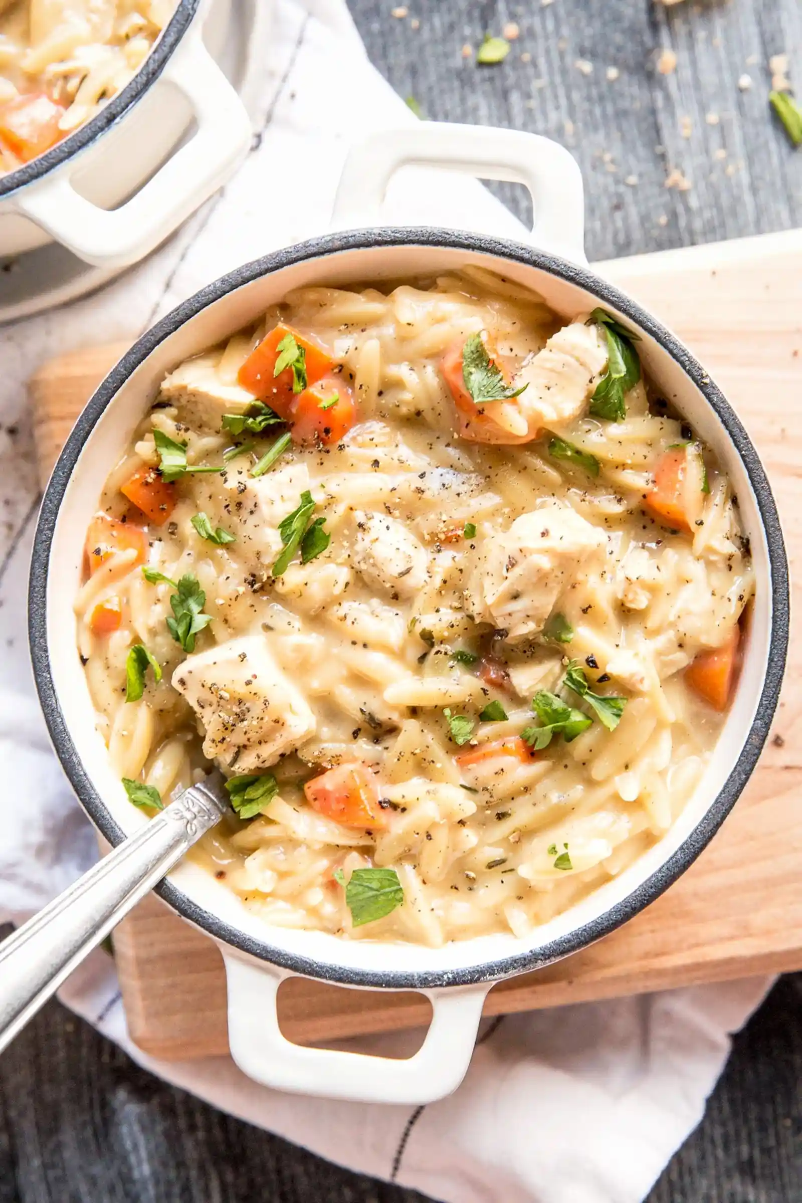 Creamy Chicken Orzo Soup 3 Creamy Chicken Orzo Soup